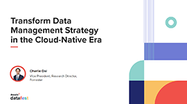 Transform Data Management Strategy in the Cloud-Native Era by Forrester