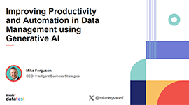 Improving Productivity and Automation in Data Management using Generative AI